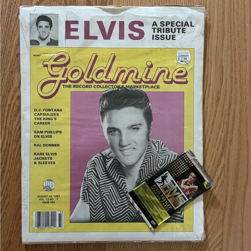 Goldmine Elvis Tribute Magazine with Bonus Trading Card Set